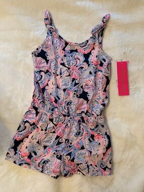 Lily Pulitzer Paisley Romper (Girls S/4-5)